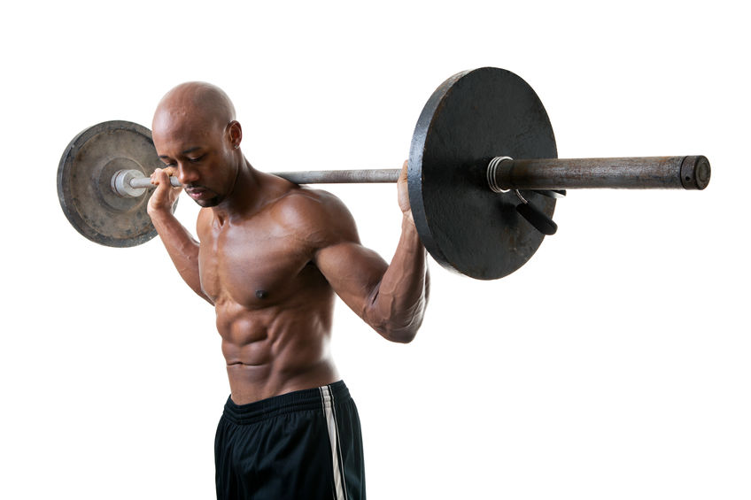 athlete doing push up