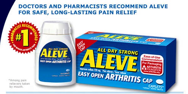 Aleve pain reliever