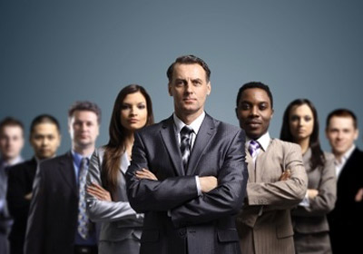business friends and leaders