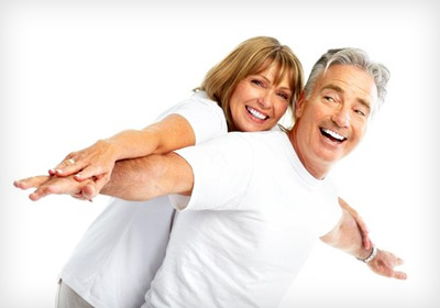 happy couple undergoing natural hormone therapy