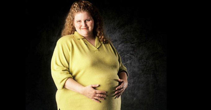 obese pregnant mother