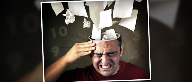 a man coping up with stress